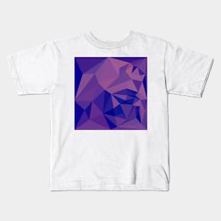 Han Purple Abstract Low Polygon Background Kids T-Shirt